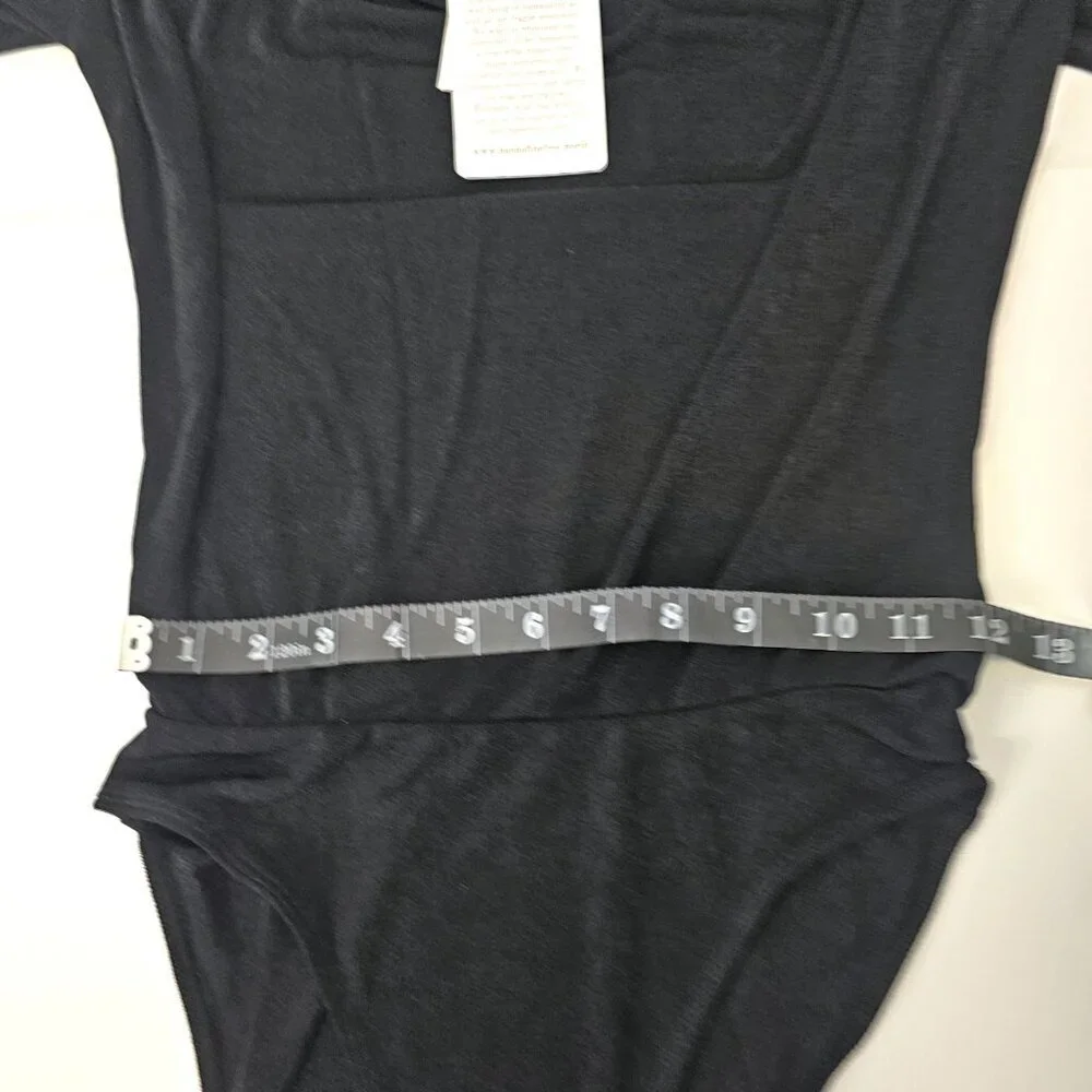 Band Of The Free Black Cowl Neck Long Sleeve Body Suit Women's Size Small NWT - Picture 12 of 14